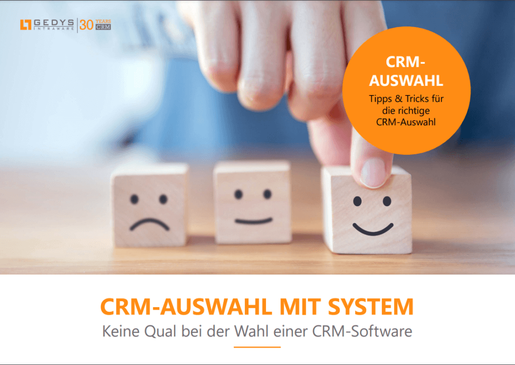 Titel zum E-Book CRM-Auswahl mit-System von GEDYS IntraWare