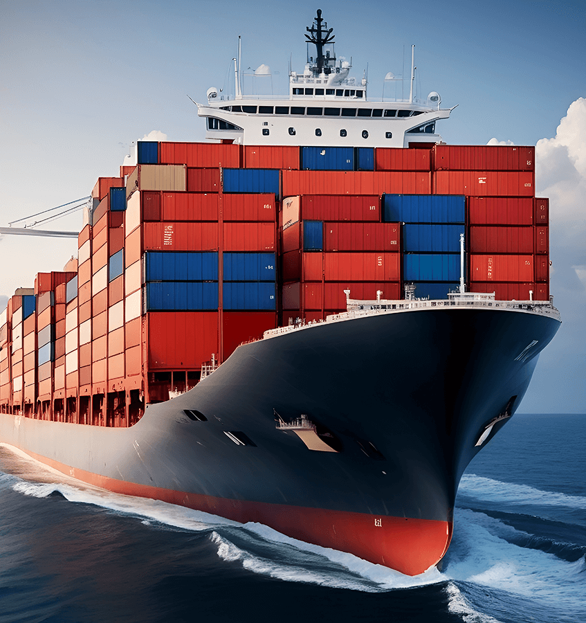 CRM for logistics and transport, picture of a container ship, GEDYS IntraWare